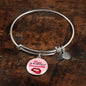 Love Message Love Is Blindfully Irresistible Circle Bangle Bracelet Stainless Steel or 18k Gold" - Express Your Love Gifts