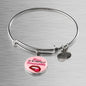 Love Message Love Is Blindfully Irresistible Circle Bangle Bracelet Stainless Steel or 18k Gold" - Express Your Love Gifts