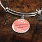 Love Message My Love Is Yours Circle Bangle Bracelet Stainless Steel or 18k Gold" - Express Your Love Gifts