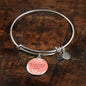 Love Message My Love Is Yours Circle Bangle Bracelet Stainless Steel or 18k Gold" - Express Your Love Gifts
