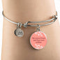 Love Message My Love Is Yours Circle Bangle Bracelet Stainless Steel or 18k Gold" - Express Your Love Gifts