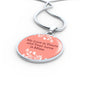 Love Message My Love Is Yours Circle Necklace Stainless Steel or 18k Gold 18-22" - Express Your Love Gifts