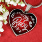 Love Message Necklace My Baby Stainless Steel or 18k Gold Heart Pendant 18-22" - Express Your Love Gifts