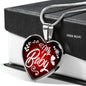 Love Message Necklace My Baby Stainless Steel or 18k Gold Heart Pendant 18-22" - Express Your Love Gifts
