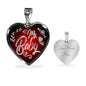 Love Message Necklace My Baby Stainless Steel or 18k Gold Heart Pendant 18-22" - Express Your Love Gifts