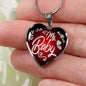 Love Message Necklace My Baby Stainless Steel or 18k Gold Heart Pendant 18-22" - Express Your Love Gifts