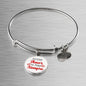 Love Message Nuestro Amor Es Para Siempre Circle Bangle Bracelet Stainless Steel or 18k Gold" - Express Your Love Gifts
