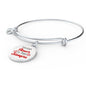 Love Message Nuestro Amor Es Para Siempre Circle Bangle Bracelet Stainless Steel or 18k Gold" - Express Your Love Gifts