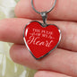 Love Message The Pulse Of My Heart Heart Necklace Stainless Steel or 18k Gold Pendant 18-22" - Express Your Love Gifts