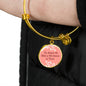 Love Message Tu Amor Es Mio Y Mi Amor Is Tuyo Circle Bangle Bracelet Stainless Steel or 18k Gold" - Express Your Love Gifts