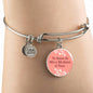 Love Message Tu Amor Es Mio Y Mi Amor Is Tuyo Circle Bangle Bracelet Stainless Steel or 18k Gold" - Express Your Love Gifts