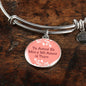 Love Message Tu Amor Es Mio Y Mi Amor Is Tuyo Circle Bangle Bracelet Stainless Steel or 18k Gold" - Express Your Love Gifts