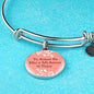 Love Message Tu Amor Es Mio Y Mi Amor Is Tuyo Circle Bangle Bracelet Stainless Steel or 18k Gold" - Express Your Love Gifts