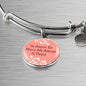 Love Message Tu Amor Es Mio Y Mi Amor Is Tuyo Circle Bangle Bracelet Stainless Steel or 18k Gold" - Express Your Love Gifts
