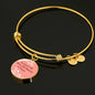 Love Message Tu Amor Es Mio Y Mi Amor Is Tuyo Circle Bangle Bracelet Stainless Steel or 18k Gold" - Express Your Love Gifts