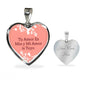 Love Message Tu Amor Es Mio Y Mi Amor Is Tuyo Heart Necklace Stainless Steel or 18k Gold Pendant 18-22" - Express Your Love Gifts