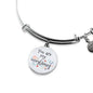 Love Message You Are My Everything Circle Bangle Bracelet Stainless Steel or 18k Gold" - Express Your Love Gifts