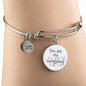 Love Message You Are My Everything Circle Bangle Bracelet Stainless Steel or 18k Gold" - Express Your Love Gifts