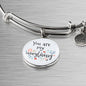 Love Message You Are My Everything Circle Bangle Bracelet Stainless Steel or 18k Gold" - Express Your Love Gifts
