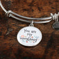 Love Message You Are My Everything Circle Bangle Bracelet Stainless Steel or 18k Gold" - Express Your Love Gifts