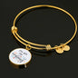 Love Message You Are My Everything Circle Bangle Bracelet Stainless Steel or 18k Gold" - Express Your Love Gifts