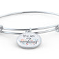 Love Message You Are My Everything Circle Bangle Bracelet Stainless Steel or 18k Gold" - Express Your Love Gifts