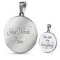 Love Message You Are My Everything Circle Necklace Stainless Steel or 18k Gold 18-22" - Express Your Love Gifts