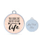 Love Message You Look Like The Rest Of My Life Circle Bangle Bracelet Stainless Steel or 18k Gold" - Express Your Love Gifts