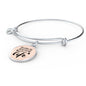 Love Message You Look Like The Rest Of My Life Circle Bangle Bracelet Stainless Steel or 18k Gold" - Express Your Love Gifts