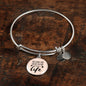 Love Message You Look Like The Rest Of My Life Circle Bangle Bracelet Stainless Steel or 18k Gold" - Express Your Love Gifts