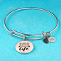 Love Message You Look Like The Rest Of My Life Circle Bangle Bracelet Stainless Steel or 18k Gold" - Express Your Love Gifts