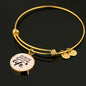 Love Message You Look Like The Rest Of My Life Circle Bangle Bracelet Stainless Steel or 18k Gold" - Express Your Love Gifts