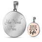 Love Message You Look Like The Rest Of My Life Circle Necklace Stainless Steel or 18k Gold 18-22" - Express Your Love Gifts