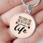 Love Message You Look Like The Rest Of My Life Circle Necklace Stainless Steel or 18k Gold 18-22" - Express Your Love Gifts