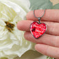 Love Message You Own My Heart And Mind Heart Necklace Stainless Steel or 18k Gold Pendant 18-22" - Express Your Love Gifts