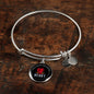 Love Message Your Kind And Loving Heart Circle Bangle Bracelet Stainless Steel or 18k Gold" - Express Your Love Gifts