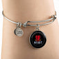 Love Message Your Kind And Loving Heart Circle Bangle Bracelet Stainless Steel or 18k Gold" - Express Your Love Gifts