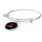 Love Message Your Kind And Loving Heart Circle Bangle Bracelet Stainless Steel or 18k Gold" - Express Your Love Gifts