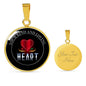 Love Message Your Kind And Loving Heart Circle Necklace Stainless Steel or 18k Gold 18-22" - Express Your Love Gifts