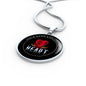 Love Message Your Kind And Loving Heart Circle Necklace Stainless Steel or 18k Gold 18-22" - Express Your Love Gifts