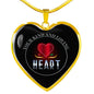 Love Message Your Kind And Loving Heart Heart Necklace Stainless Steel or 18k Gold Pendant 18-22" - Express Your Love Gifts