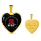 Love Message Your Kind And Loving Heart Heart Necklace Stainless Steel or 18k Gold Pendant 18-22" - Express Your Love Gifts
