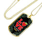 Love My Students Teacher Appreciation Gift Necklace Stainless Steel or 18k Gold Dog Tag 24" Chain-Express Your Love Gifts