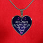 Love Myself Necklace Stainless Steel or 18k Gold Heart Pendant 18-22" - Express Your Love Gifts