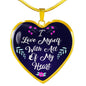 Love Myself Necklace Stainless Steel or 18k Gold Heart Pendant 18-22" - Express Your Love Gifts
