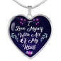 Love Myself Necklace Stainless Steel or 18k Gold Heart Pendant 18-22" - Express Your Love Gifts
