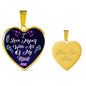 Love Myself Necklace Stainless Steel or 18k Gold Heart Pendant 18-22" - Express Your Love Gifts