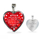 Love The Lord Matthew 22:37 Heart Necklace Stainless Steel or 18k Gold Pendant 18-22" - Express Your Love Gifts
