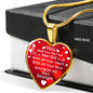 Love The Lord Matthew 22:37 Heart Necklace Stainless Steel or 18k Gold Pendant 18-22" - Express Your Love Gifts