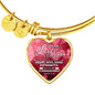Love The Lord With Your Whole Being Christian Faith Heart Bracelet Bangle - Express Your Love Gifts